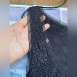 Fuzzi Jean Paul guiltier Black Lace Tulle Mesh Fit Flare Stretch dress small Photo 5