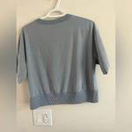 Athleta  woman athletic crop top bluish gray color Photo 7