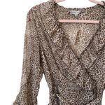 ANTHRO Ranna Gill Leopard Wrap‎ Dress NWT Tan Size XS Photo 4