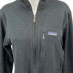 Patagonia Womens Black Iconiq Capital Zip Fleece High Neck Sweater Jacket Top M Photo 2