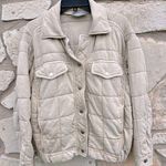 Blue b. Quilted Bomber Jacket Tan Size Medium Photo 0