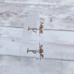 Vintage Screw On Earrings Stunning Bright Blue, Faux Pearl, Gold Tone Blue Photo 6