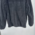 Zyia  black Sherpa 1/4 zip pullover M cozy warm outdoor activewear neutral soft Photo 3