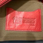 JACK GEORGES Red Leather Voyager Zip Top Crossbody Hobo Shoulder Bag Photo 13