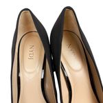 NYDJ Elysia Black Canvas Block Heel Point Toe Pumps Size 9.5 Photo 5