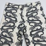 Motel Rocks Zoven Trousers Dragon Rope White High Waist 32" Inseam Size M Photo 4