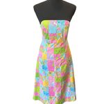 Lilly Pulitzer  Patchwork Floral Back Tie Dress Sz. 4 Vintage White Label Photo 15