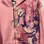 Disney Vintage  Minnie Pink Zip Up Hooded Sweatshirt Photo 2