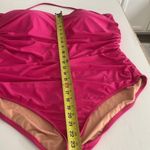J.Crew ruched bandeau one piece strapless or strap slimming swimsuit size 22 Photo 12