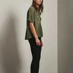 AG Adriano Goldschmied AG Anson Tencel And Linen Blend Top‎ xs Photo 2