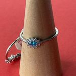 Bomb Party RBP5009 “Above All Else” Blue Topaz CZ on Rhodium Size 11 Ring NWT Photo 4