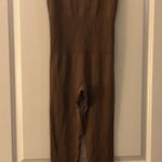 NEW Brown Yoga Jumpsuits Ribbed Sleeveless Jumpsuit S Photo 2