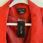 City Chic Blazer Essence Longline Jacket in Rust Orange-Red Sz 24 (XXL) NWT Photo 11