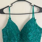 STACEES Hunter Green A Line Tulle Homecoming Dress Size 12 NWT Photo 2