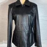 Reilly Olmes Black Leather Women’s Jacket Size Medium R & O (READ) Photo 0
