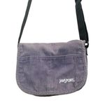 Jansport  Gray Blue Corduroy Messenger Bag  Purse Vintage 90s Y2K Utility EUC Photo 0