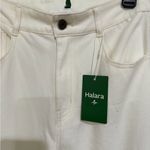 Halara  High Waisted Pockets Rolled Hem Wide Leg Washed Jeans Photo 5