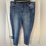 Lane Bryant Venezia by Stretch Spandex Waist Minimal Distress Skinny Leg Sz 18 Photo 4