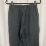 Flax  Black Linen Wide Leg Pull On Pants Sz.S Photo 6