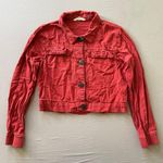 Ci Sono Cropped Linen Blend Shacket Photo 0