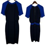 ALC Frank A.L.C. Betsee Knee Length Cut Out Dress Navy / Electric Blue size 4 Photo 2