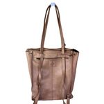 HARBOUR 2nd Franko Tote Leather Convertible Backpack Bag Tan Gold Hardware Photo 2