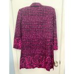 Ming Wang Jacket XS Pink Tweed Embroidered Office Old Money Preppy NWOT Photo 5