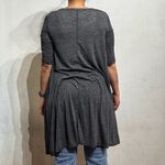 Urban Coco  Heather Gray 3/4 Sleeve Hi-low Tunic Top Sz L Photo 9