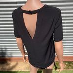 Sandro NWT Paris Lace Detail Blouse in Black Photo 4