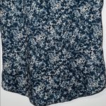 Eddie Bauer Cotton Short Sleeve Button Down Shirt Blue Floral Women’s Small S Photo 5