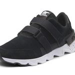 Sorel Kinetic Lite Strap Walking Sneakers Perforated Suede Strap Accent Black 10 Photo 0