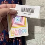 LuLaRoe Navy Blue Maxi Long Skirt Ladies 2XL NWT Photo 2