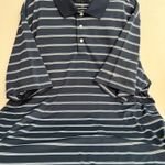 Walter Hagen 11 Majors Navy Striped Men's Golf Polo Shirt Blue Size XXL Photo 0
