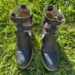 Seychelles Black Cutout Buckle Strap Ankle Boots Photo 5