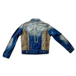 Diesel x Vicious Vesture Denim Studded Leopard Punk Rocker Jacket, Size S Photo 2