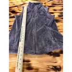 The North Face Women Size Small full zip fleece Vest Light Grey Preppy Hiking Photo 2