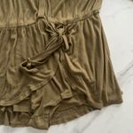 Free People Lively Romper Green Tropical Nut size XL Festival Coastal Bohemian Photo 8