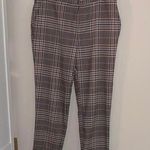 Anthropologie By plaid tartan neutral color career pants trousers light wear Photo 0
