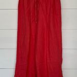 Hot Cotton Women’s Large Coral Orange LagenLook Minimalist Pants Photo 0