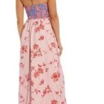 Badgley Mischka Belle Dress Delaney Floral Halter Tie Neck Lined Maxi Sz 6 NWT Photo 2