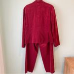 Talbots STUNNING Vintage Cranberry Stretch Fine Wale Corduroy/Velour Set M 10 Photo 7