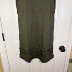 J.Jill Womens Midi Olive Green Short Sleeve Comfy Dress Size Small Career Wear Green Photo 2