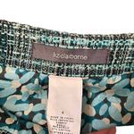 Liz Claiborne ‎ Pencil Skirt Size 4 Blue Green Lined Womens Acrylic Cotton 29X21 Photo 4