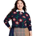 Rowing Blazers x Target Collab Rose Print Navy Blue Collared Rugby Shirt size 2X Photo 0