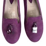 Ecco NWOT Leather Tassel Flats Plum Size 7 - 7.5 Photo 2