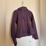 Lululemon  &go Destination zip up hoodie sweater size 6 in black cherry plum Photo 4