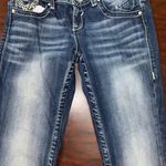 Vigoss The Chelsea Slim Boot Dark Wash Jeans Size 7/8 Length 33 Photo 1