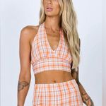 Princess Polly  Orange Halter Neck Photo 0