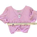 Abercrombie & Fitch NWT Knot-Front Flutter Sleeve Cropped Top Size Medium Photo 6