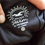 Hollister Black Ribbed Lace Up One Piece Swimsuit Size XS Photo 5